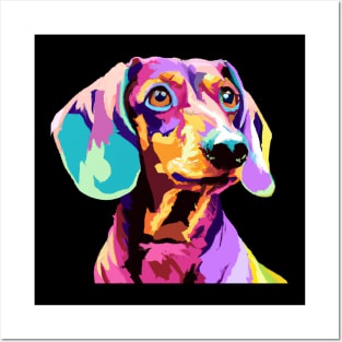 Dachshund Pop Art - Dog Lover Gifts Posters and Art